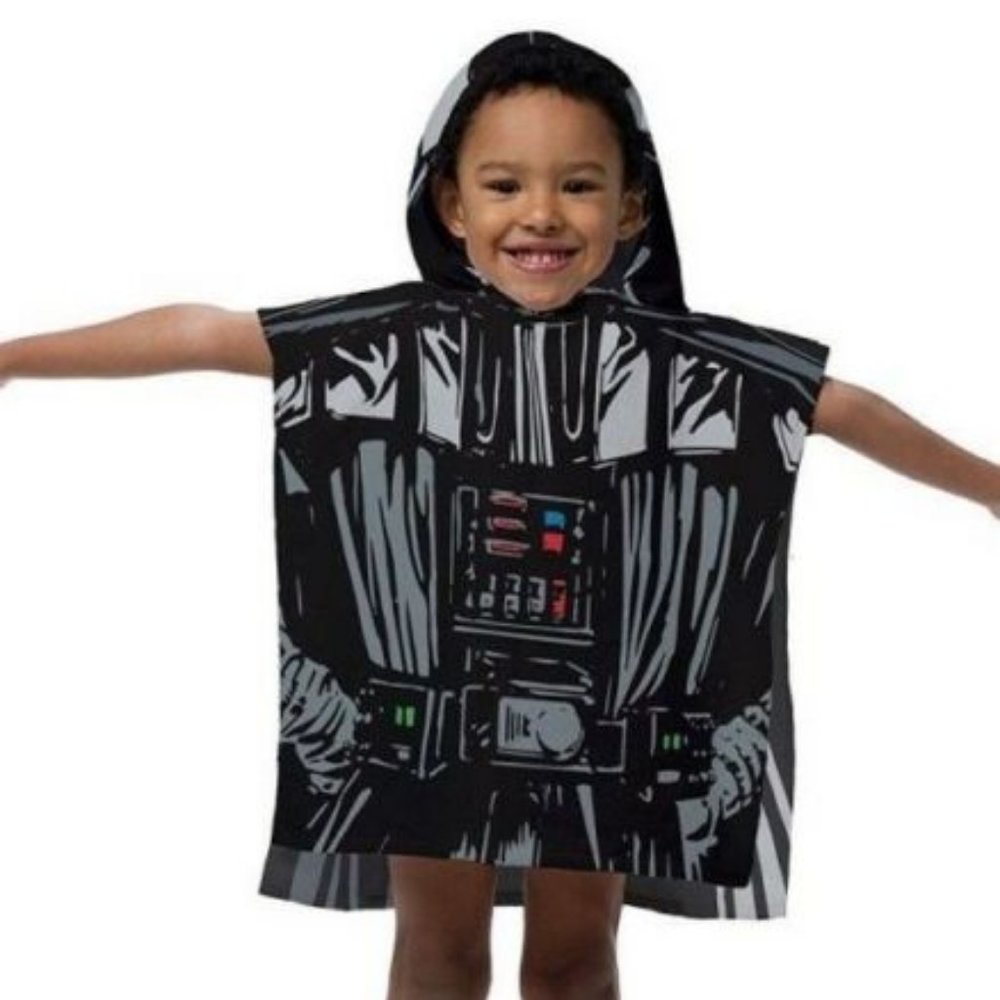 Star Wars Kids Cotton Hooded Poncho Darth Vader Towel